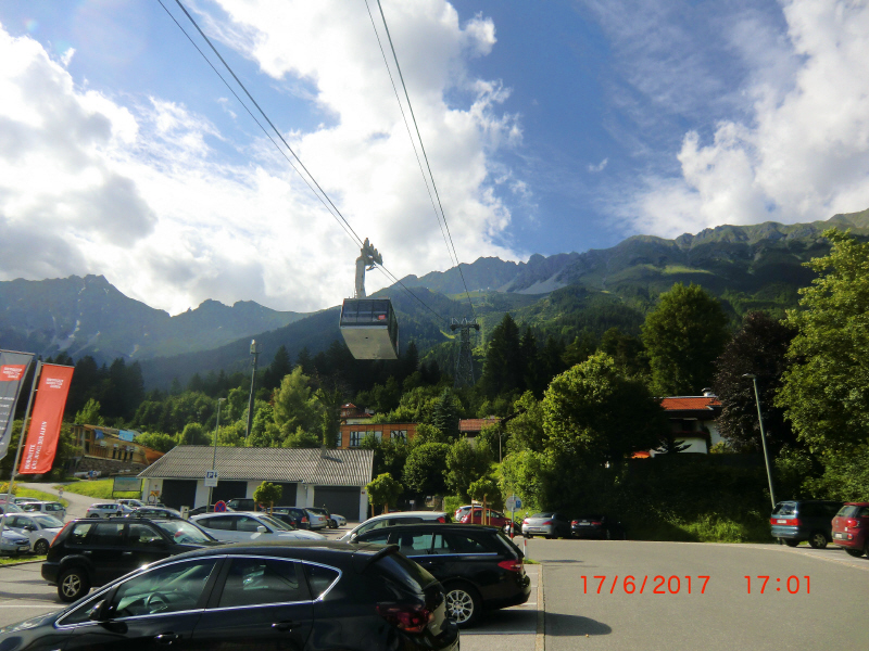 Innsbruck+0050+Seilbahn zum Hafelekar
